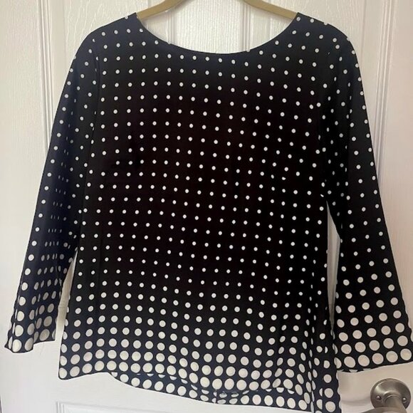 Black and white polka dot blouse - J. Crew Factory - Picture 1 of 3
